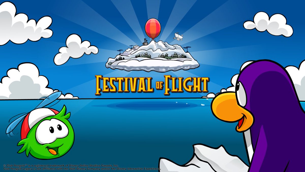 CPLegacyTeam's tweet photo. Up we go! 🌦️

The Festival of Flight has arrived on the island! Log in to complete quests, earn stamps, collect items, go on the Hot Air Balloon, meet Jet Pack Guy and more!

There’s also an Earth Day Party over at the Mine Shack, grab your pals to garden and collect more items! https://t.co/OOoaHHK7YO