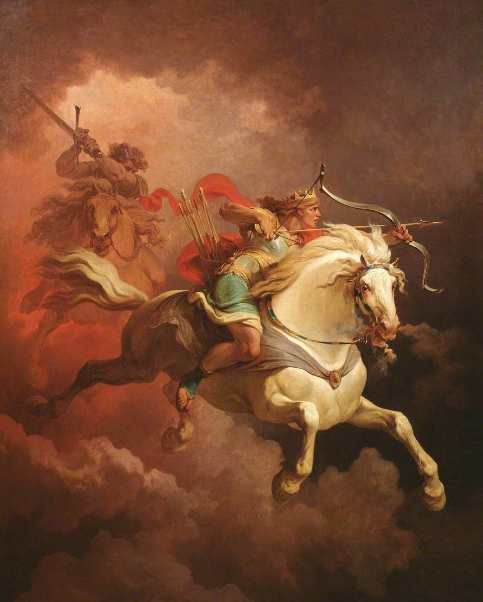 SeekAfterBeauty's tweet photo. The Vision of the White Horse (1798), by Philip James de Loutherbourg https://t.co/akMTZHbRmN