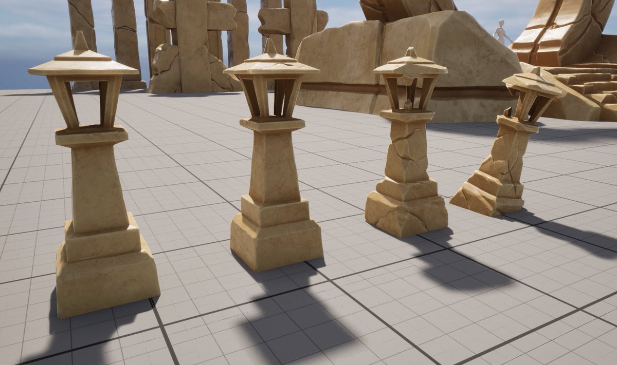 OtdIll's tweet image. I was told that if I post here every day, the algorithms would help me get noticed. So far, it seems like the exact opposite is happening :)

Here are a few 3D models of lamps, by the way.
#3d #gameart #unreal5