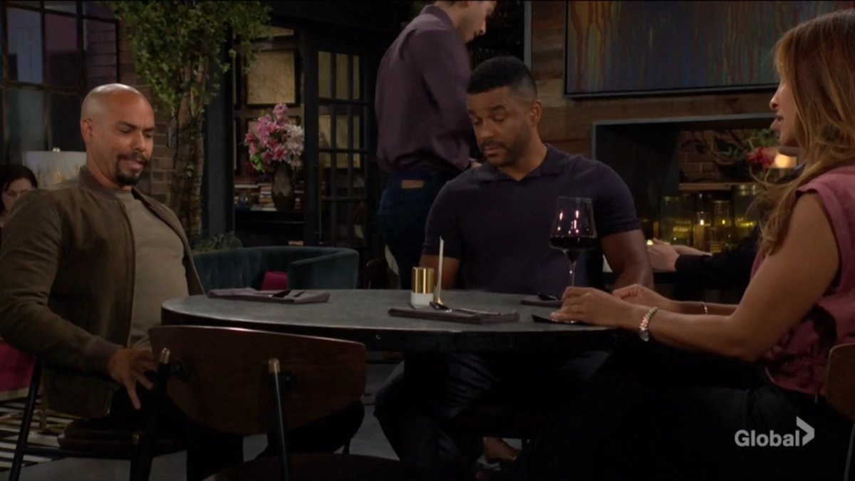 SoapsSpoilers's tweet image. Devon's getting on my last nerve today. He learned that Cane is being tested to see if he's a match for Malcolm. Devon questions Cane's motives. He insists Cane's only doing it to get into Lily's good graces. I'm yelling, maybe he is, but who cares? As long as Malcolm lives. #yr