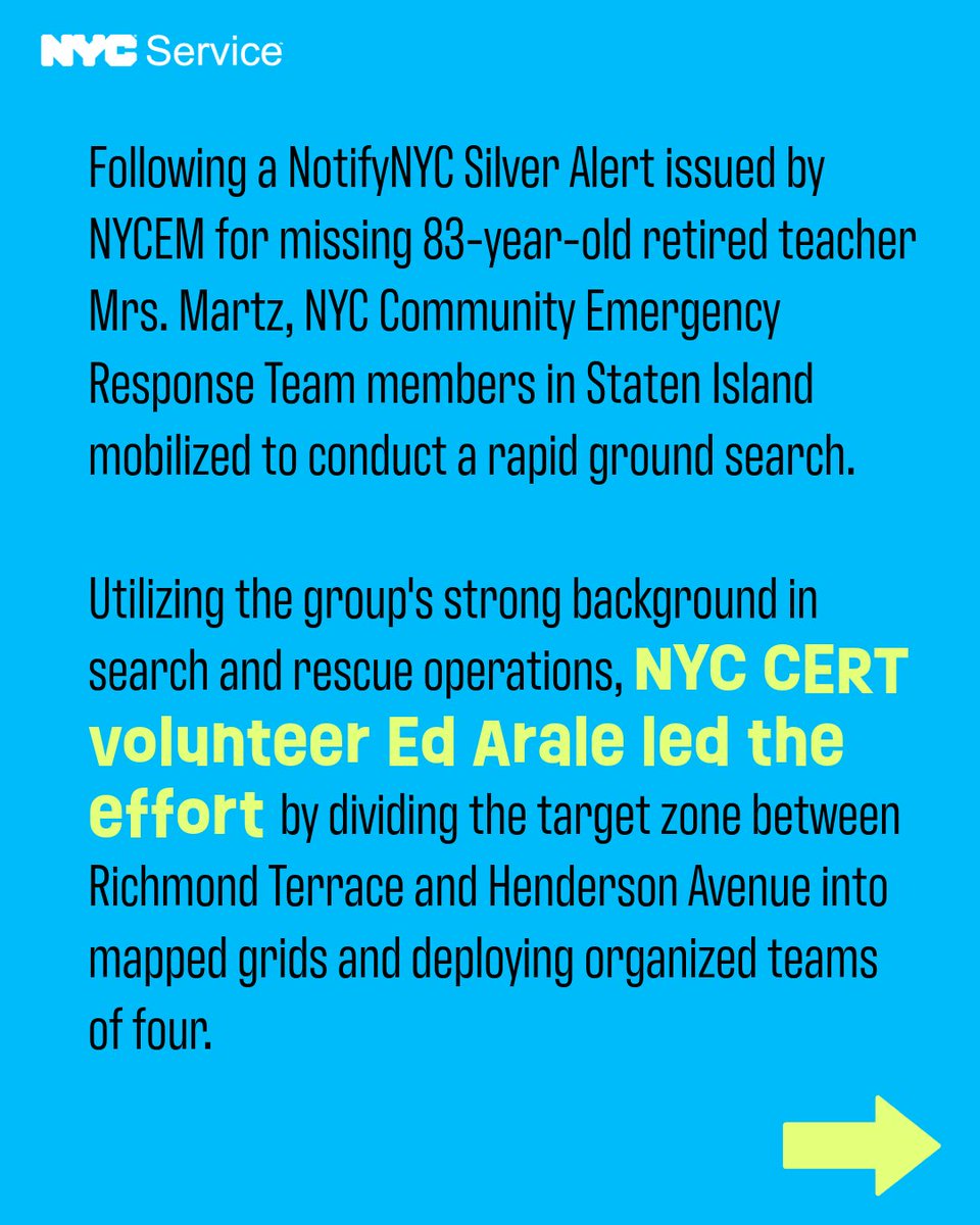 NYCService's tweet image. This is a remarkable story of service that saved lives. 🧡 Thank you to CERT volunteer, Ed Arale, for your service and dedication to keeping our community safe!

#VolunteerAppreciationWeek #EmergencyResponse #EveryActionEveryNewYorker