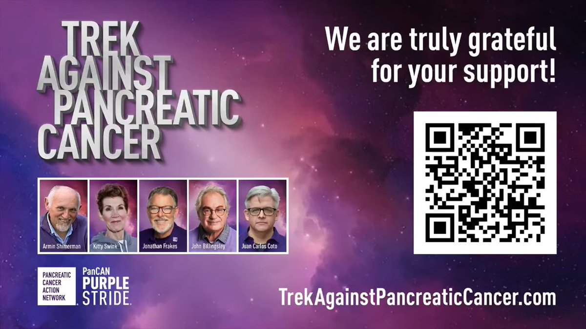 redshirtsdieFS's tweet image. 🚶🚶‍♀️🚶‍♂️ Watch and share their video to learn how to join Team Trek in the walk against Pancreatic cancer (Video link): youtube.com/watch?v=zljP6q… #StarTrek #PanCANPurpleStride #PanCANawareness