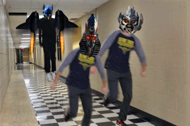 They running away from Optimus