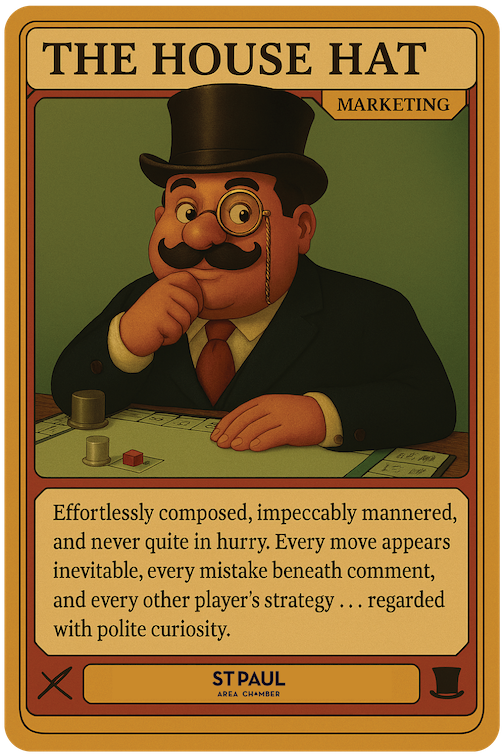 SPACC's tweet image. 🎲 It’s Game On in Saint Paul 🎲

The board is set for a Monopoly: Saint Paul Edition - and bragging rights are on the line!

Marketing Team
🐶 The Brand Dog
🎩 The House Hat
vs
Government Affairs Team
🚗 The Policy Driver
🧵 The Grumbling Thimble

#monopoly #stpaul #saintpaul
