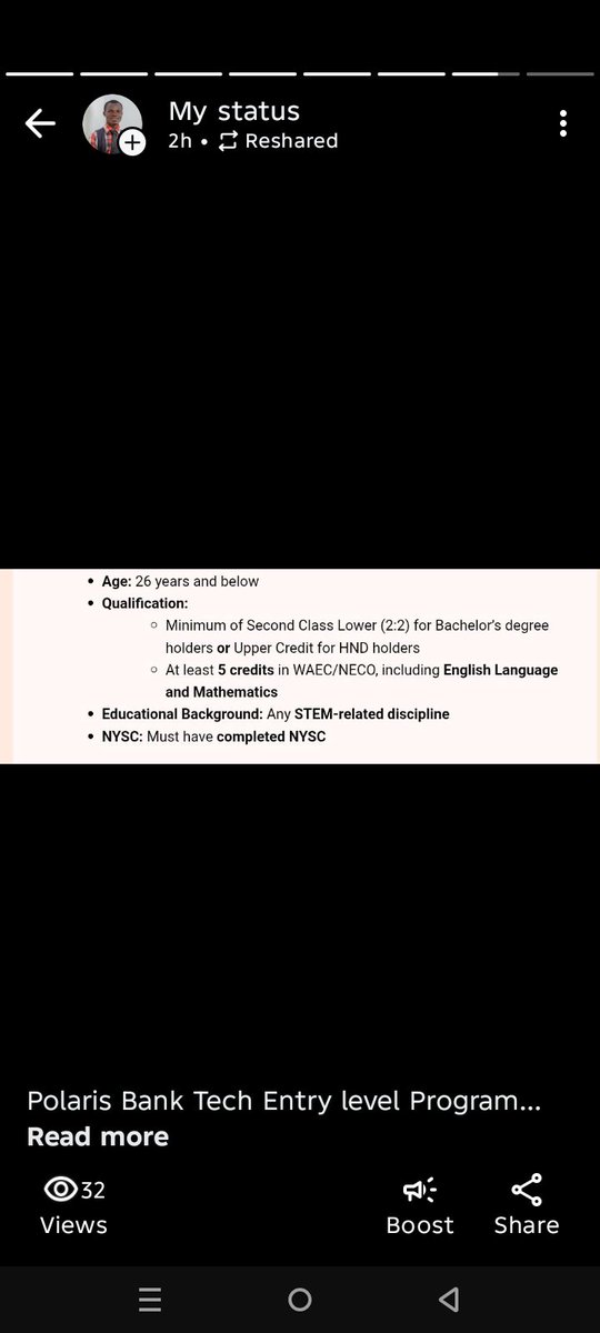 Jetharroyal's tweet photo. @PolarisBankLtd @PolarisBankLtd 

There is a link flying around on your Tech entry level program.

I couldn't submit my application as it is showing error for my institution (Obafemi Awolowo University)

Kindly help look into it

Thank you https://t.co/YYOmmqolla
