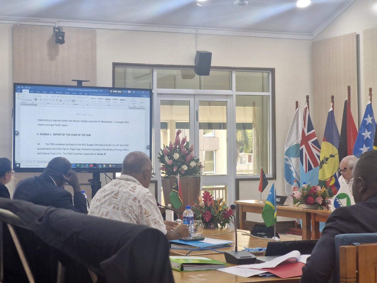 MsgSecretariat's tweet image. The #MSG Foreign Minister's Meeting concluded in Suva, Fiji 🇫🇯 after endorsing the #MSG Secretariat's 2026 Work Programme &amp;amp; Budget yesterday.