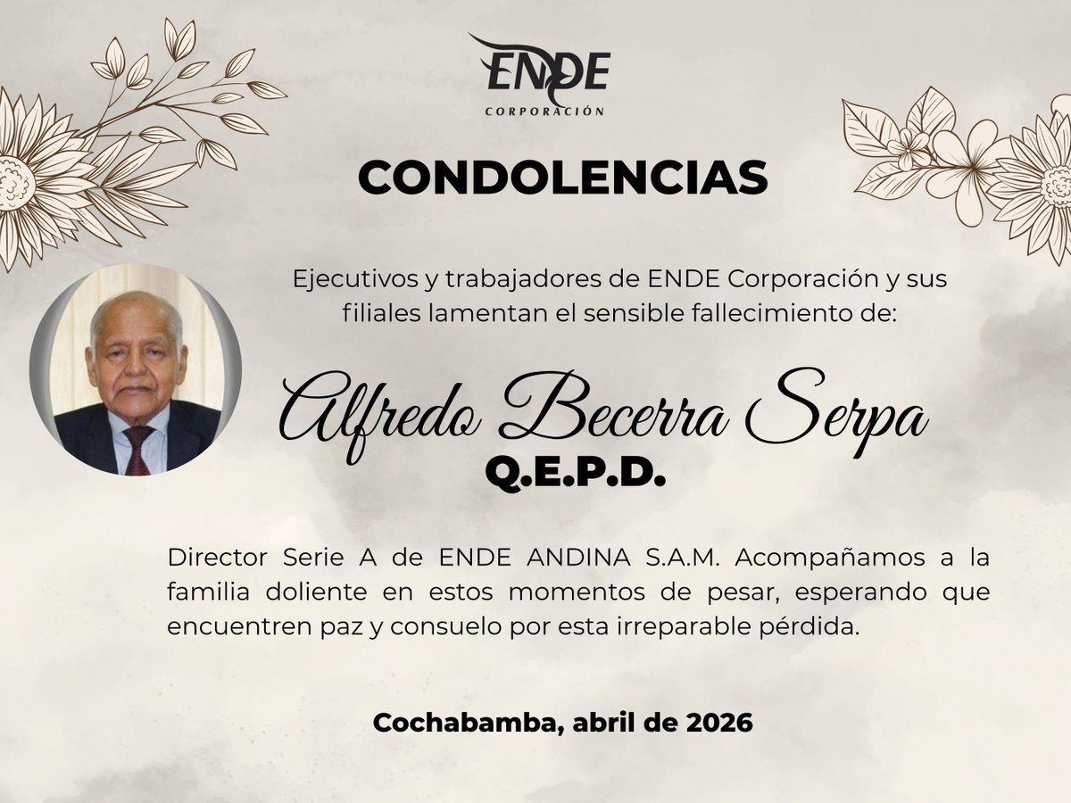 ENDE Corporación tweet media