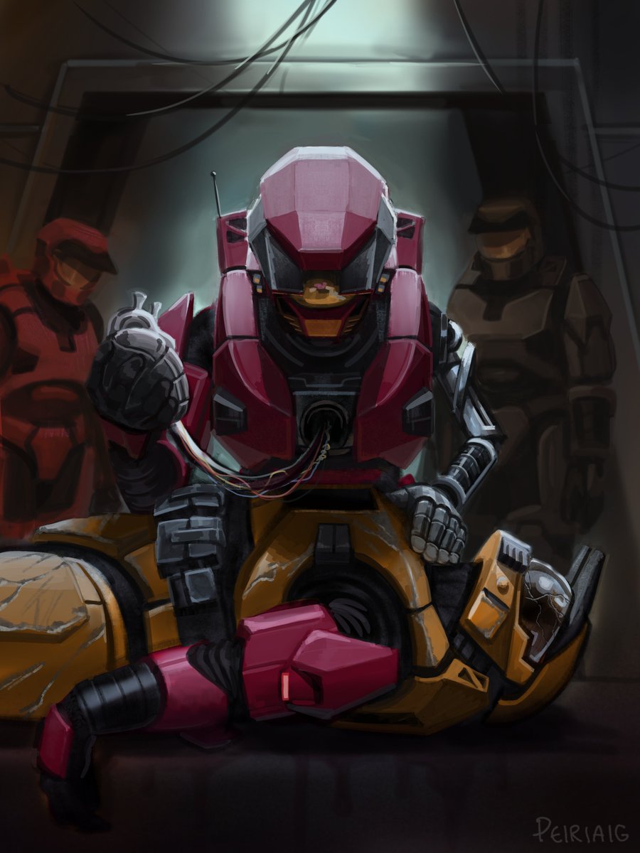 Hello RvB twitter, here is my grimmons art
#redvsblue #grimmons #halo