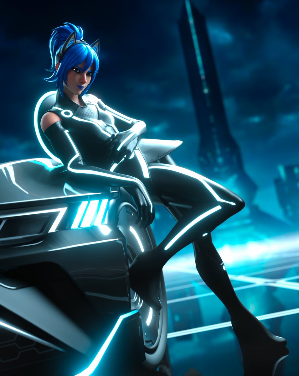 Necropolix's tweet image. Program Hope! 💙🤍🖤

#Fortnite #FortniteArt #Tron