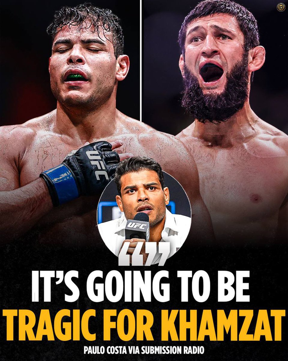 Home_of_Fight's tweet image. 😬💥 Paulo Costa is confident that Khamzat Chimaev will face problems moving to light heavyweight:

“I just wish he comes to 205. I’m going to be here with my arms open, waiting for him. 205 is going to be even worse for him. At 205, I’m a monster, I don’t need to burn any