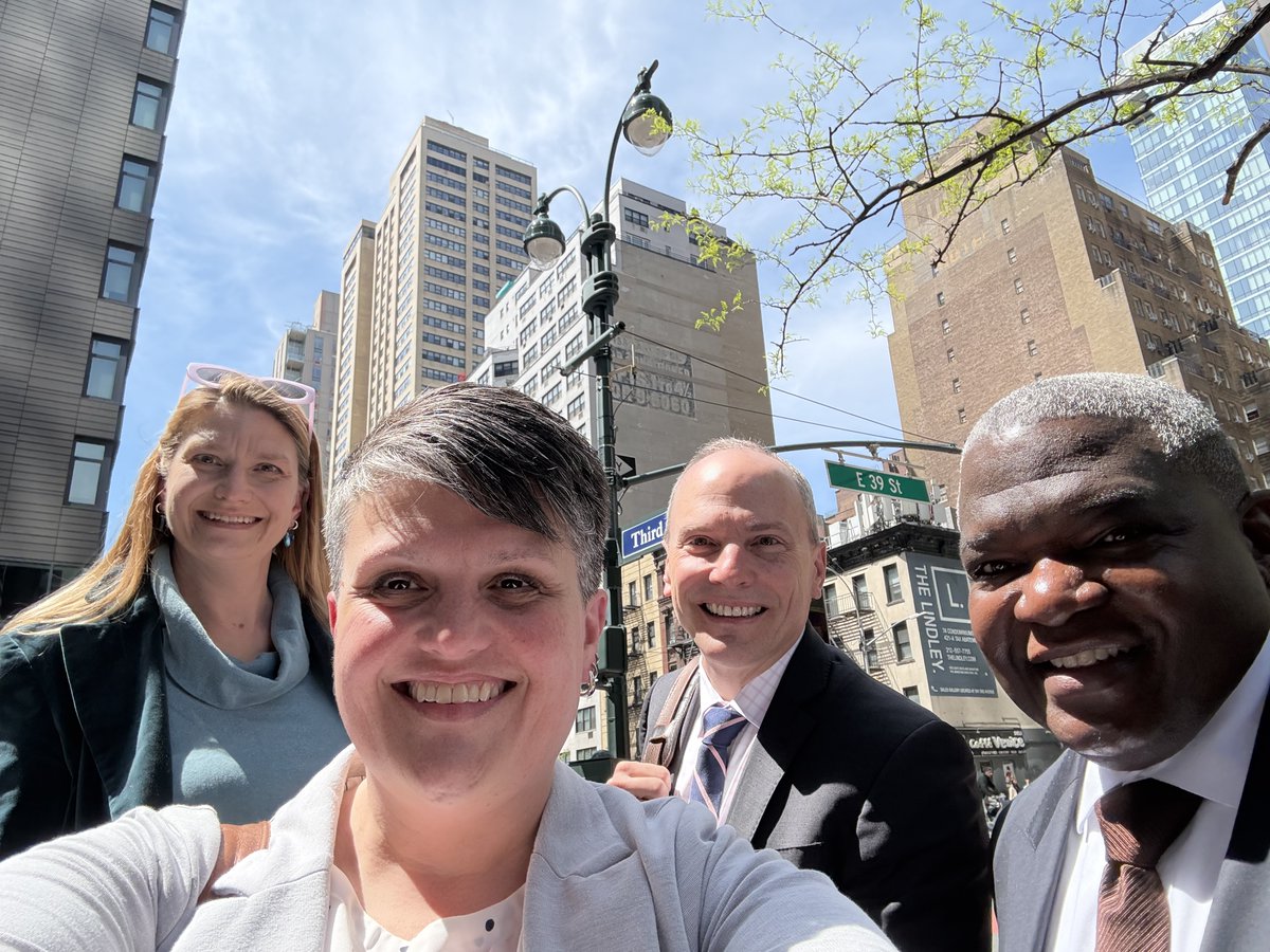 WSWDC's tweet photo. WSW in the Big Apple!  Mike Merola, Chelsey Hickman, James Gee and Charla Penn were in NYC this week for meetings on the upcoming legislative agenda in Washington. https://t.co/q6MRcUuBFa
