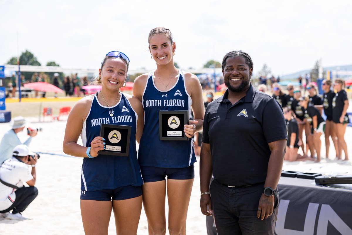OspreyBVB's tweet photo. Samantha Crosby and Presley Murray have earned @ASUNSports All-Tournament Team honors!

#SWOOP https://t.co/VgtOtbJ545