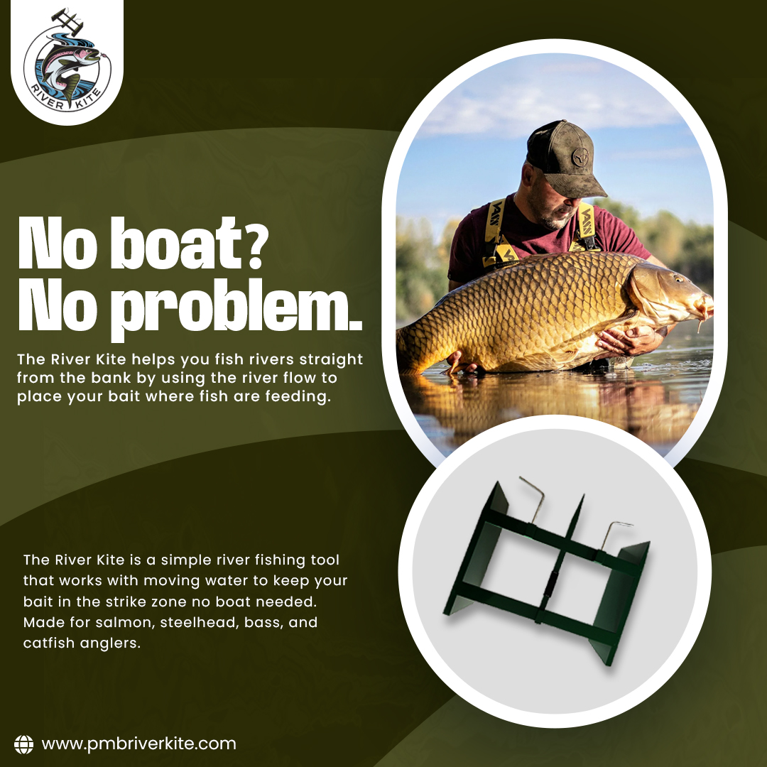 PoorMansBoatCom's tweet image. The River Kite helps you fish rivers straight from the bank by using the river flow to place your bait where fish are feeding.
A smarter, easier way to fish without a motor or fuel.
.

#RiverFishing #BankFishing #FishingLife #PoorMansBoat #FishingGear #CatchMoreFish #RiverKite