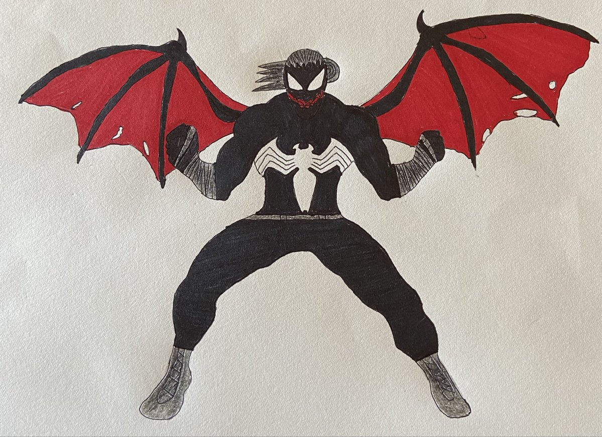 ryanredx4's tweet image. Not All Heroes Wear Bright Colors #Drawing #Coloring #Creativity #Imagination #Venom