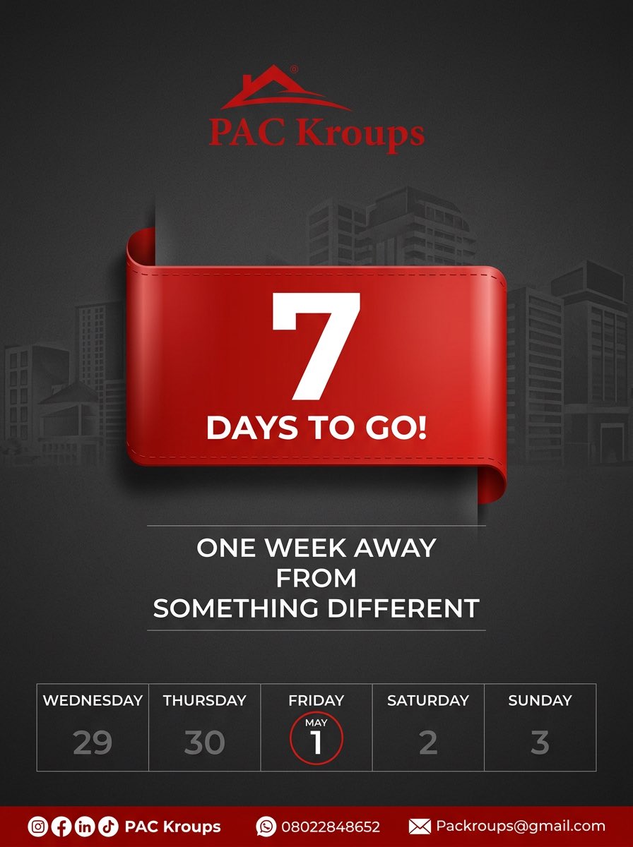 PACKROUPS's tweet photo. It is a perfect day to remind you of what will happen in 7days to come. 

Your guess is as good as mine   

#packroups
#trec. https://t.co/70Q7cM0LFZ