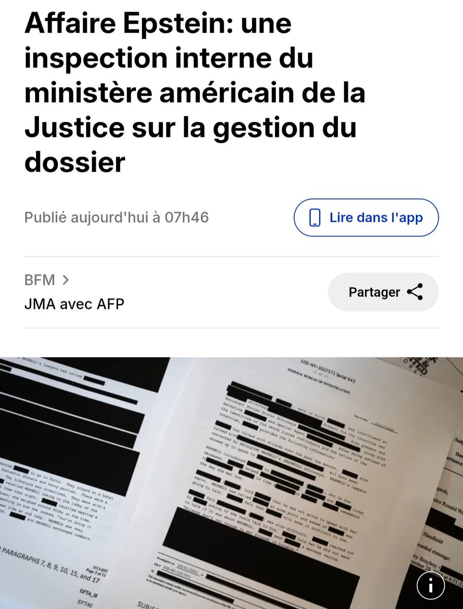 gabriel_draghi's tweet image. 🚨 #EpsteinFiles 🇺🇲🇮🇱 L'inspecteur général du ministère de la Justice a ouvert aujourd'hui un audit de conformité à l'#EFTA. La loi exigeait la publication intégrale des documents sous 30 jours. Le #DoJ n'a pas respecté ce délai. Des noms ont été caviardés à tort.