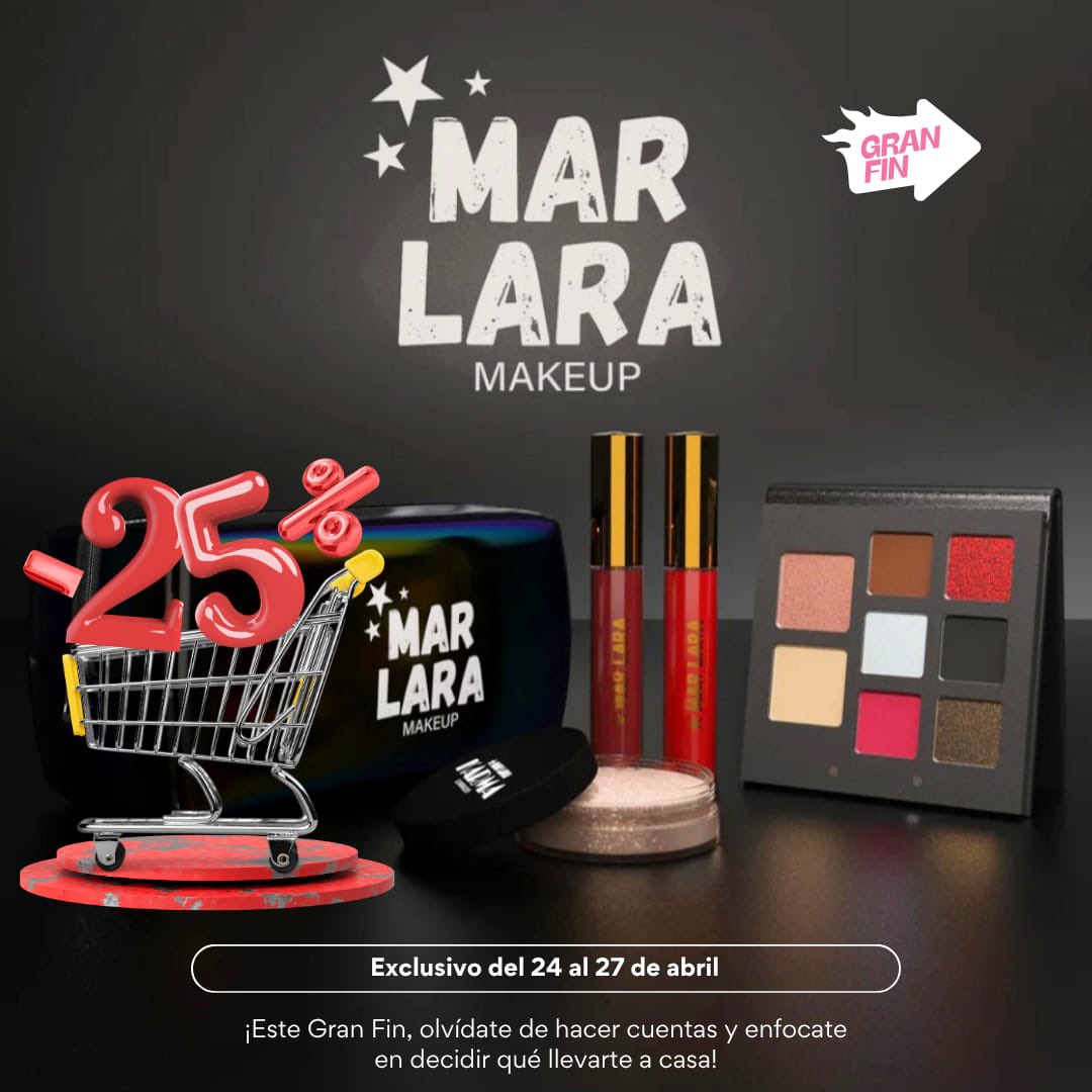marlarafm's tweet photo. ✨ ¡Atención! ✨

 Hasta el 27 de abril estará disponible la promoción del 25% de descuento en el Kit de maquillaje @MarLara_Oficial 💄🔥

Es el momento perfecto para aprovechar esta oportunidad y consentirte con este increíble Kit.

Apoya, luce espectacular y lleva un toque de Mar contigo. 💖
¡No te quedes sin el tuyo!