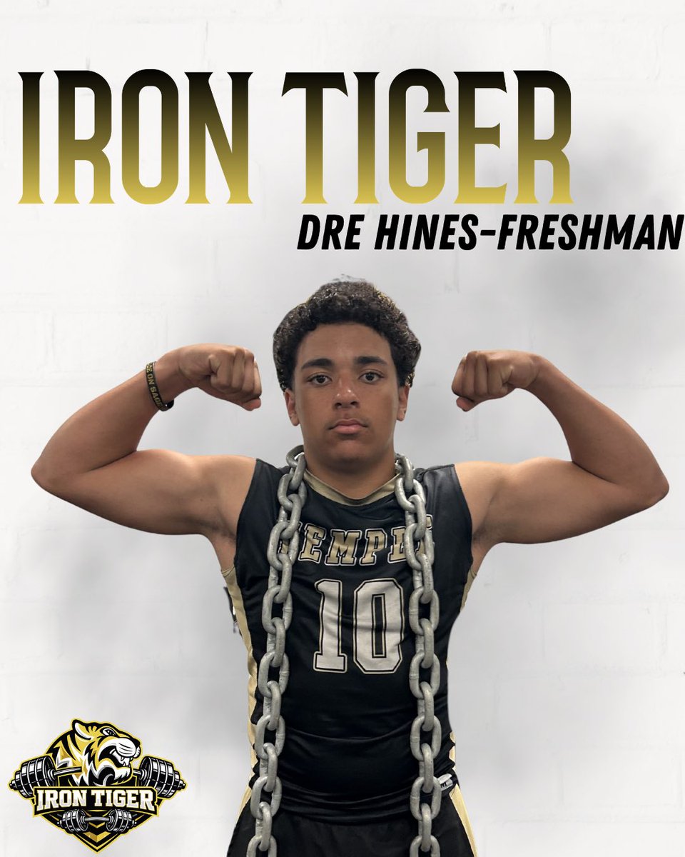 TempleStrength's tweet image. Iron Tiger of the Week 🐅⚡

Shoutout to Freshman Dre Hines for once again earning this week’s Skill Frame Iron Tiger. Consistency like this doesn’t happen by accident—day in and day out he shows up, puts in the work, and keeps improving. The standard stays high. 💪

#SAGE