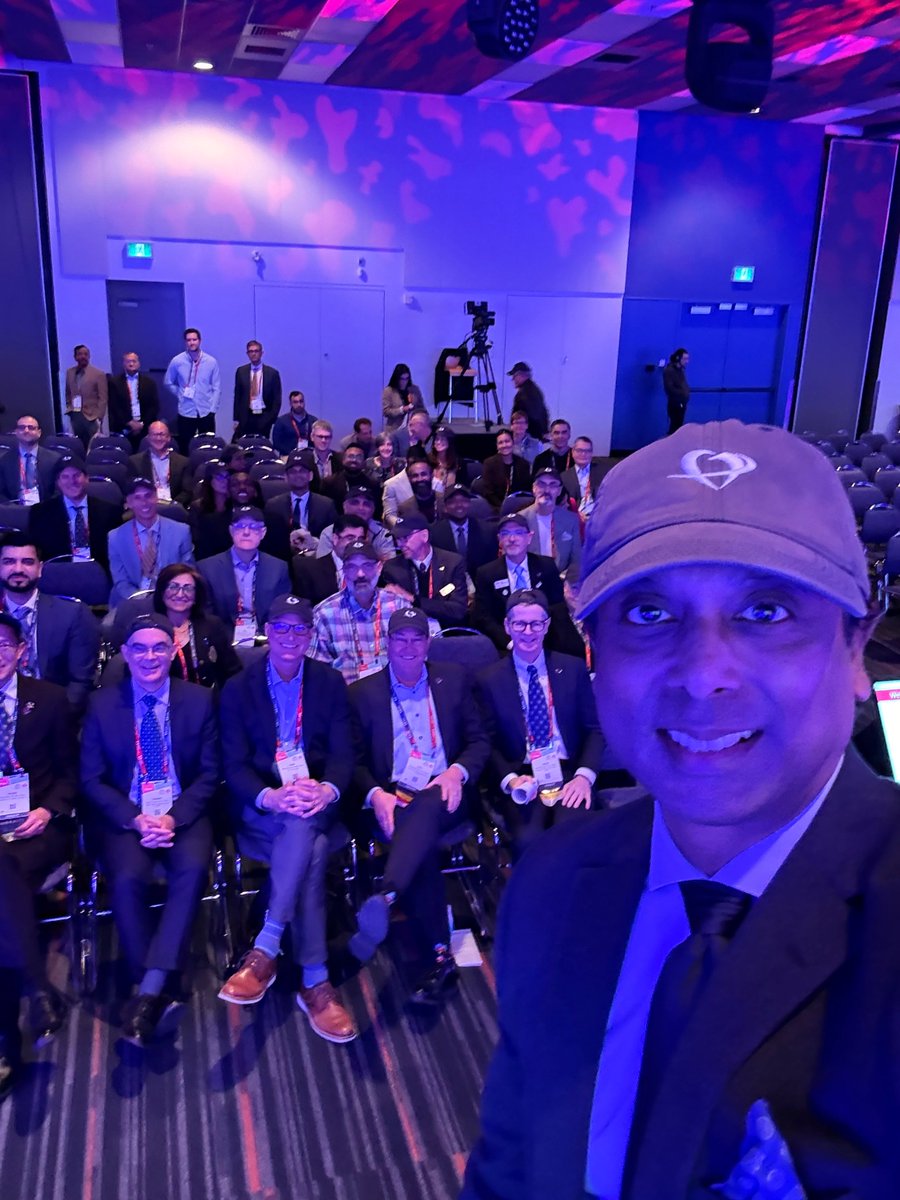 SCAI's tweet image. #SCAIHatDay in full force! 🎩🫀 Proud to stand together with colleagues across the field—celebrating what it means to be part of the #InterventionalCardiology community at #SCAI2026.

@MCoylewright @mirvatalasnag @chadialraies @Babar_Basir @Pooh_Velagapudi @DLBHATTMD
