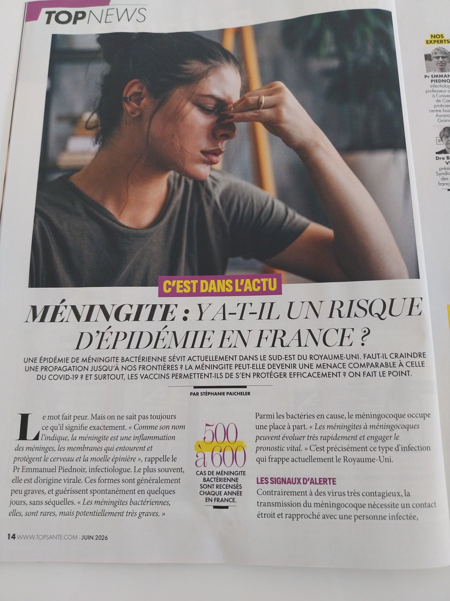 HAMEL_91's tweet photo. Les méningites à #méningocoques peuvent évoluer très rapidement et engager le pronostic vital. #SEV2026 Parlez-en à un professionnel de santé #Calendriervaccinal #TousConcernés https://t.co/eSySKpyCbA