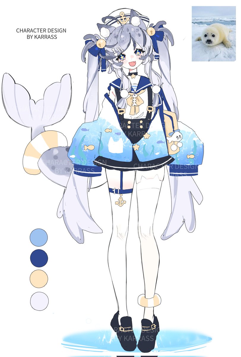 Karrass_3's tweet photo. I like the marine theme in character design 🩵🌊 https://t.co/qp2vzZXTuW