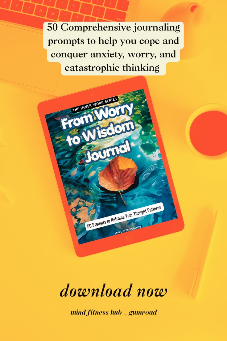 centfie's tweet image. For the person who looks fine on the outside and cannot stop the noise on the inside. From Worry to Wisdom. 50 deeply guided journal prompts. Instant download #MentalHealth #Anxiety #PersonalDevelopment #SelfImprovement #Psychology #Mindfulness #Journaling #Overthinking #CBT #ACT