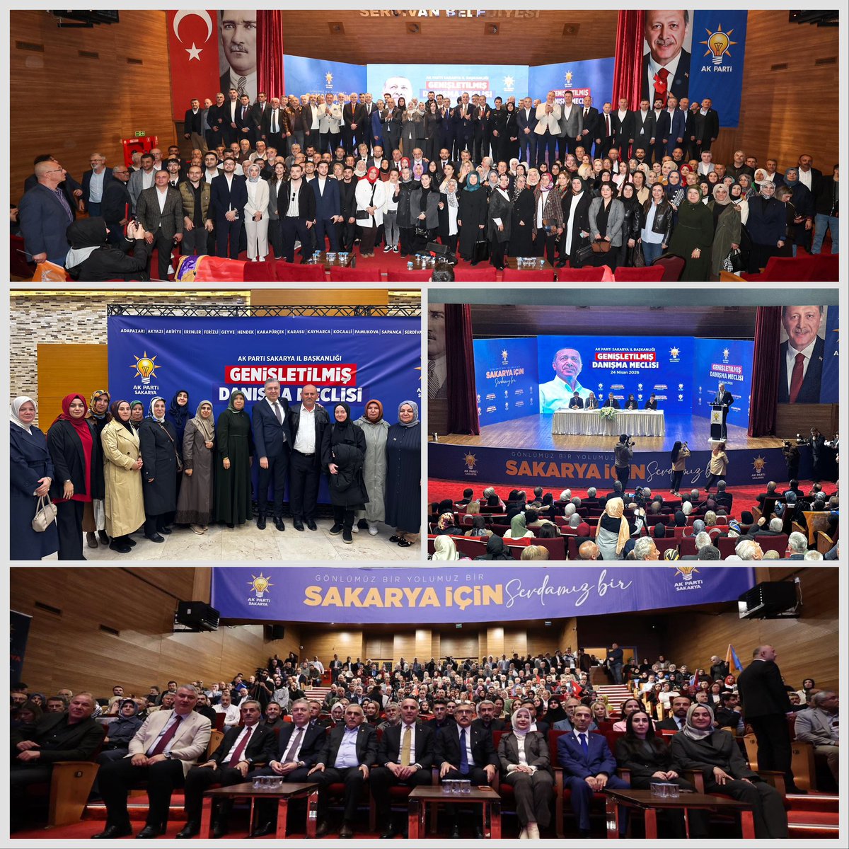 ertugkocacik's tweet photo. AK Parti Genel Başkan Yardımcımız Hüseyin Yayman, Milletvekillerimiz, AK Parti MKYK üyelerimiz, İl ve İlçe Başkanlarımız, Büyükşehir ve İlçe Belediye Başkanlarımız ve kıymetli dava arkadaşlarımızla birlikte AK Parti Sakarya İl Başkanlığı Genişletilmiş Danışma Meclisi Toplantımızı büyük bir coşku ve heyecan içerisinde gerçekleştirdik.

AK Parti olarak eğitimde attığımız reform adımlarla, sağlıkta gerçekleştirdiğimiz devrimlerle, ulaştırmada hayata geçirdiğimiz dev projelerle, savunma sanayinde elde ettiğimiz tarihi başarılarla Türkiye’yi bambaşka bir lige taşıdık. Bugün kendi İHA’sını, SİHA’sını, yerli ve milli savunma sistemlerini üreten bir Türkiye’yi konuşuyorsak, bu başarı güçlü siyasi iradenin ve Milletine adanmış liderliğin eseridir.

Şehir hastanelerinden hızlı tren hatlarına, bölünmüş yollardan enerji yatırımlarına kadar her alanda attığımız adımlar sadece bugünü değil, yarının güçlü Türkiye’sini inşa etme vizyonumuzun bir parçasıdır.

Bizler Genel Başkanımız ve Cumhurbaşkanımız Sayın @RTErdogan’ın Liderliğinde #TürkiyeYüzyılı’nı inşa etmeye devam edeceğiz.