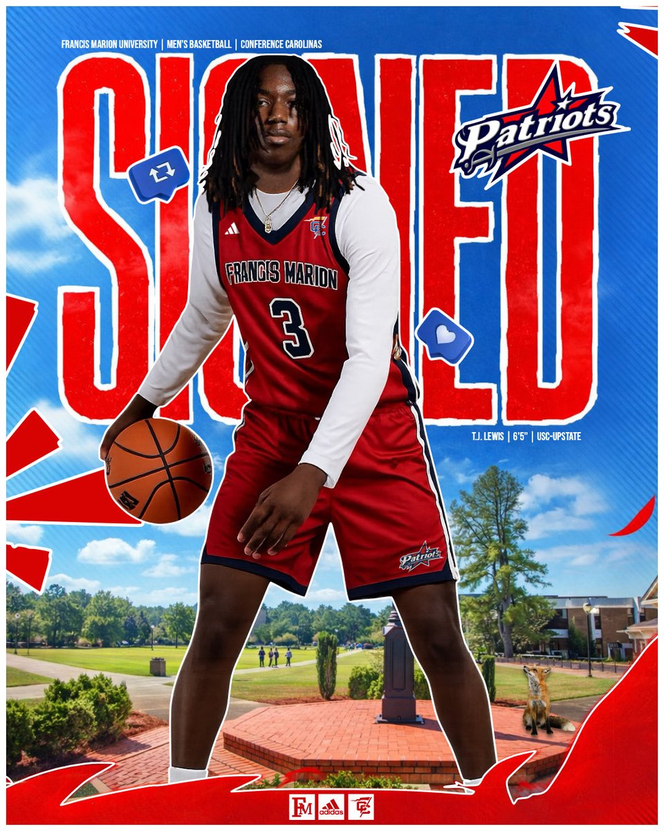 FMUmbball's tweet image. 𝐒𝐈𝐆𝐍𝐄𝐃 ~ T.J. Lewis ‼️ 

Pat Nation, help us welcome one of our newest Patriots to The Swamp!

#SwampEm! /// #ThreeStripeLife! | #GoPatsGo! | #FortifiedMindset!