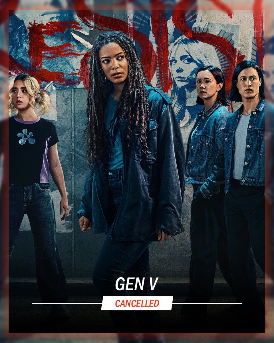 RottenTomatoes's tweet image. After two seasons, #TheBoys spin-off series #GenV has been cancelled at Prime Video. editorial.rottentomatoes.com/article/renewe…