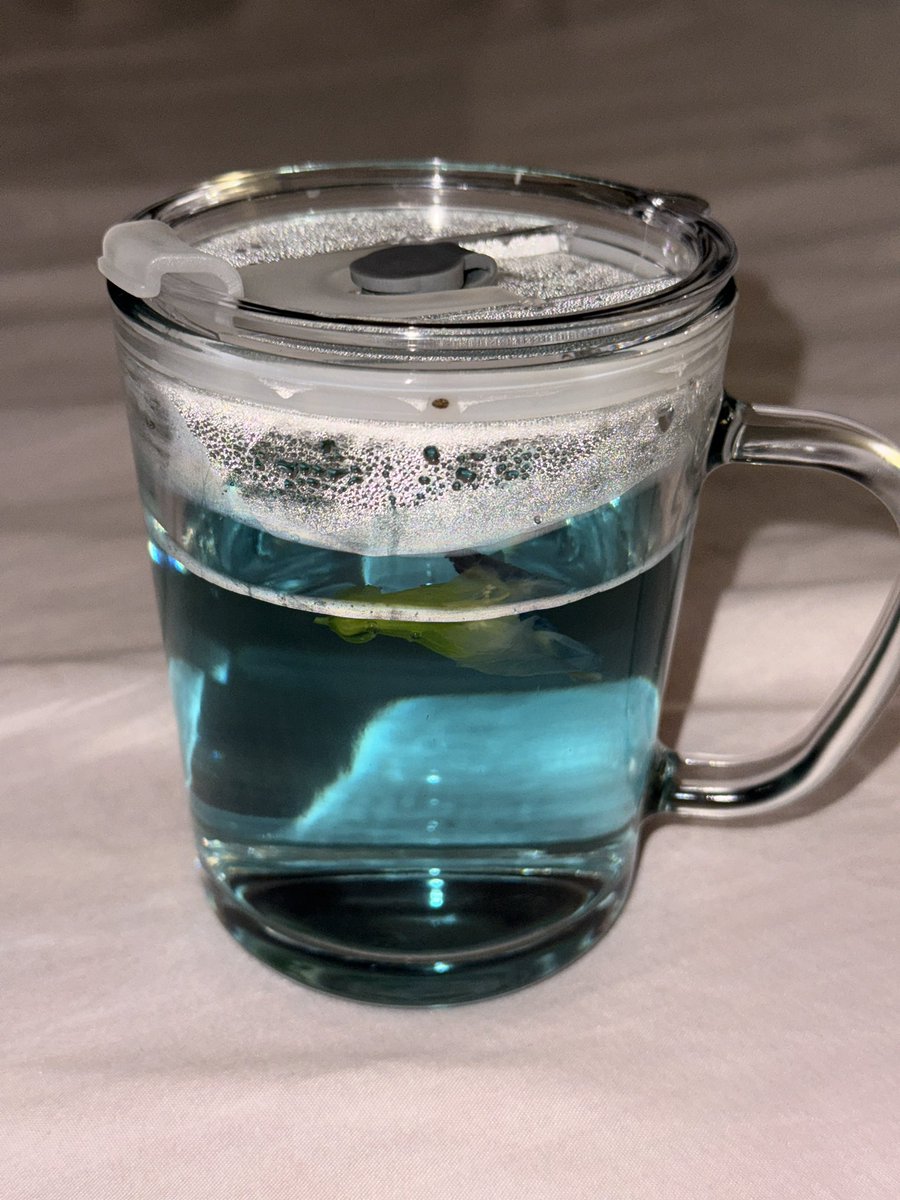 today I tried butterfly pea flower tea. soo whimsical especially when you add lemon and it turns lavender