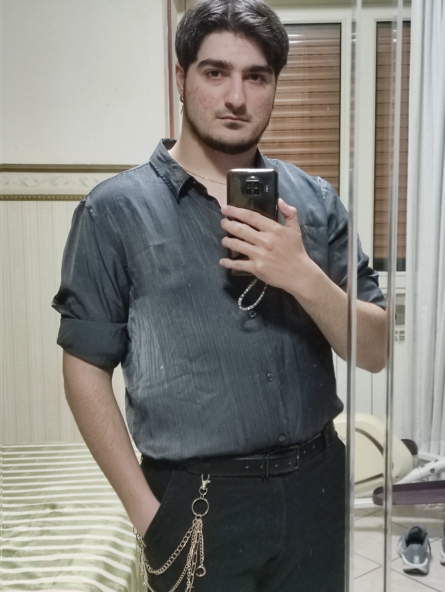 He was so happy to look like a mess