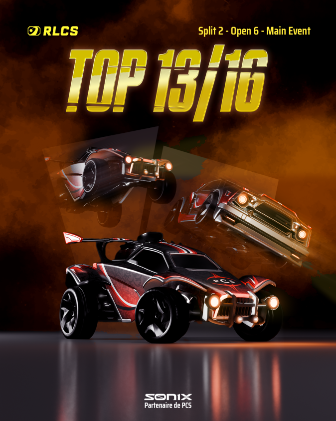 🔴| ROCKET LEAGUE |⚫️

TOP 13/16

Even if our run ends here, we walk away with a strong performance 🏅

Three Opens that helped us grow, improve, and make our mark on the scene in our own way

And all of this was made possible thanks to them :
<a href="/Mikeboy_RL/">Mikeboy</a> • <a href="/smashyrl/">smashy</a> • <a href="/p1uv0_/">PCS 🅿️luvo</a>