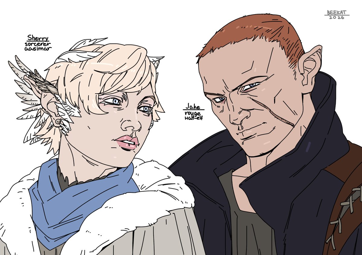 #REBHfun #ResidentEvil #Shake #SherryBirkin #JakeMuller #dnd 

D&amp;D AU
A young aasimar, born in defiance of necromancy, seeks to stop it but cannot do so alone. She sets out to find an unusual half-elf who has resisted the corruption, hoping to join forces against the evil.