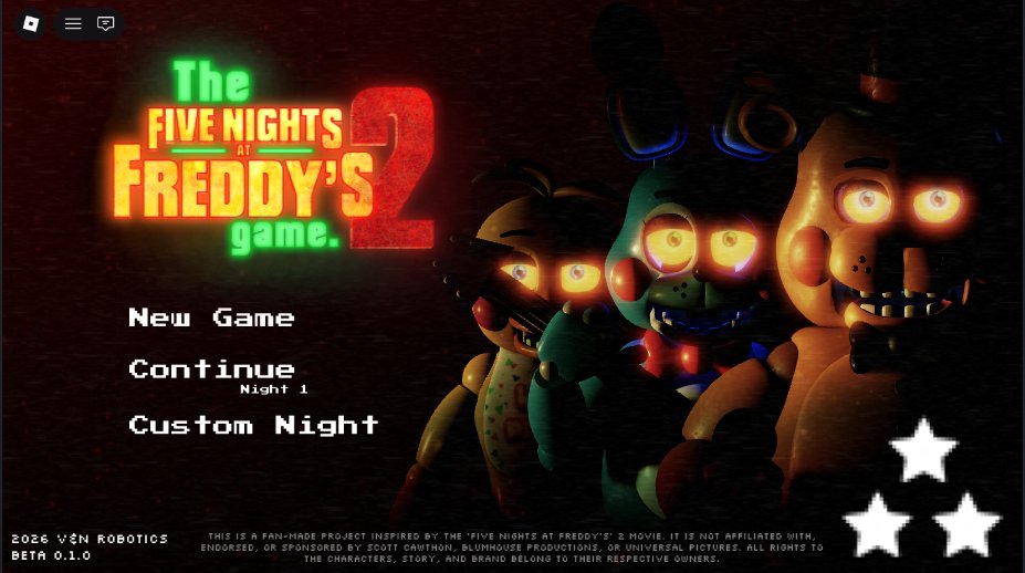 VNRobotics's tweet photo. We've reminded the account password.
Production continues at full speed!
#FNAF #FNAF2Movie #ROBLOX #RobloxDev #fangame https://t.co/qMdnpMs5u0