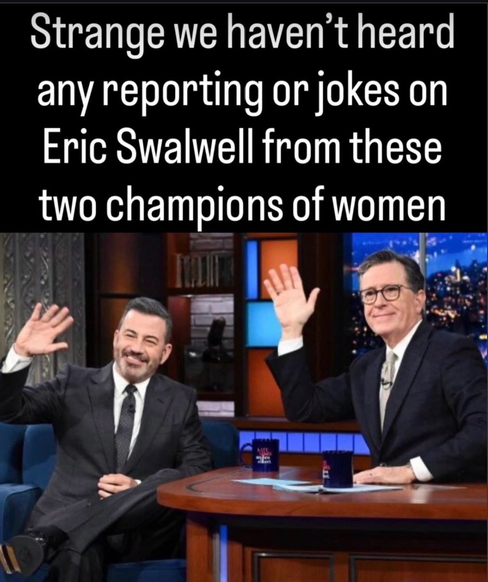 Where are the jokes now Kimmel and Colbert?