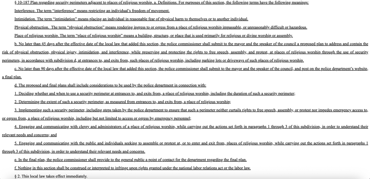 If you want to read the City Council's buffer zone bills yourself, here is 1-B (the houses of worshi