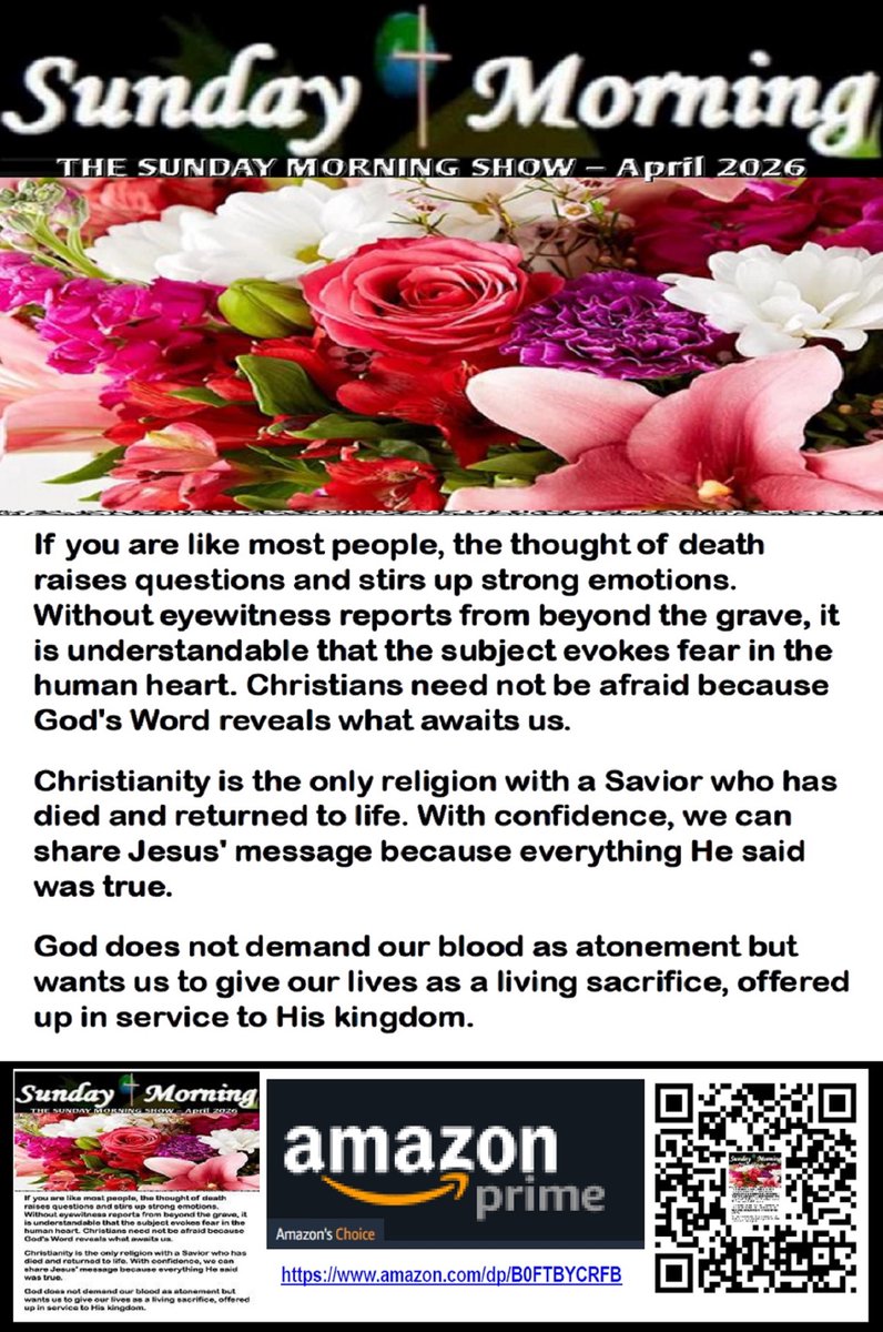 DBE_Community's tweet image. THE SUNDAY MORNING SHOW – April 2026  |  FREE - $0.00 through 04/28/26
amazon.com/dp/B0FTBYCRFB

@followers @highlight #Everyone #share #books #socialmedia #WritingCommunity #authorscommunity #writerslift #BookTwitter  #readingcommunity #bloggingcommunity #writersoftwitter #Blogs