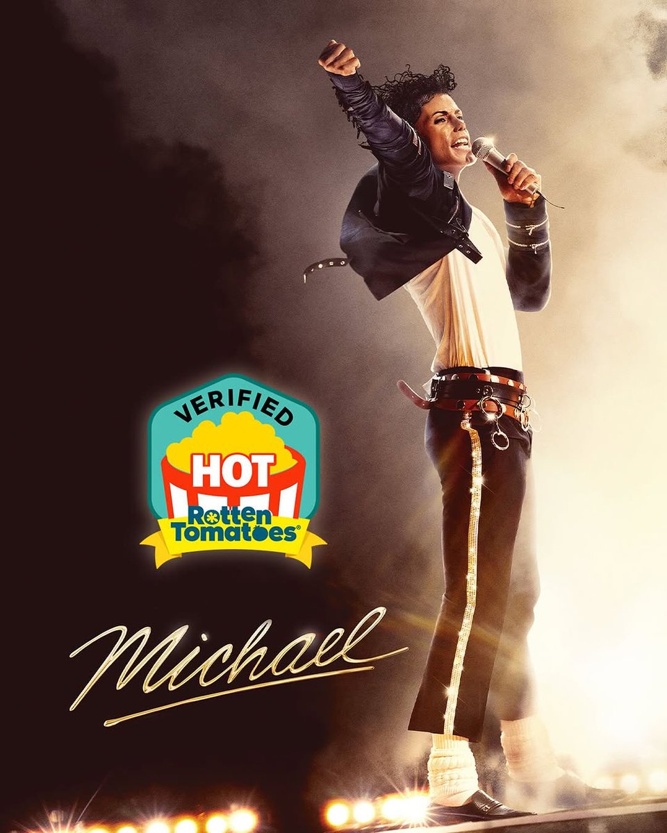 CinemarkSV's tweet photo. #Michael, el biopic de Michael Jackson, obtiene un 95% de aprobaciรณn de la audiencia de #RottenTomatoes y el certificado #VerifiedHot. ๐คฏ๐ฟ
๐๏ธ Compra tus entradas en https://t.co/q15zOQtDys o en la app CinemarkCA. #UniversalPictures https://t.co/jn1TyQT8FC