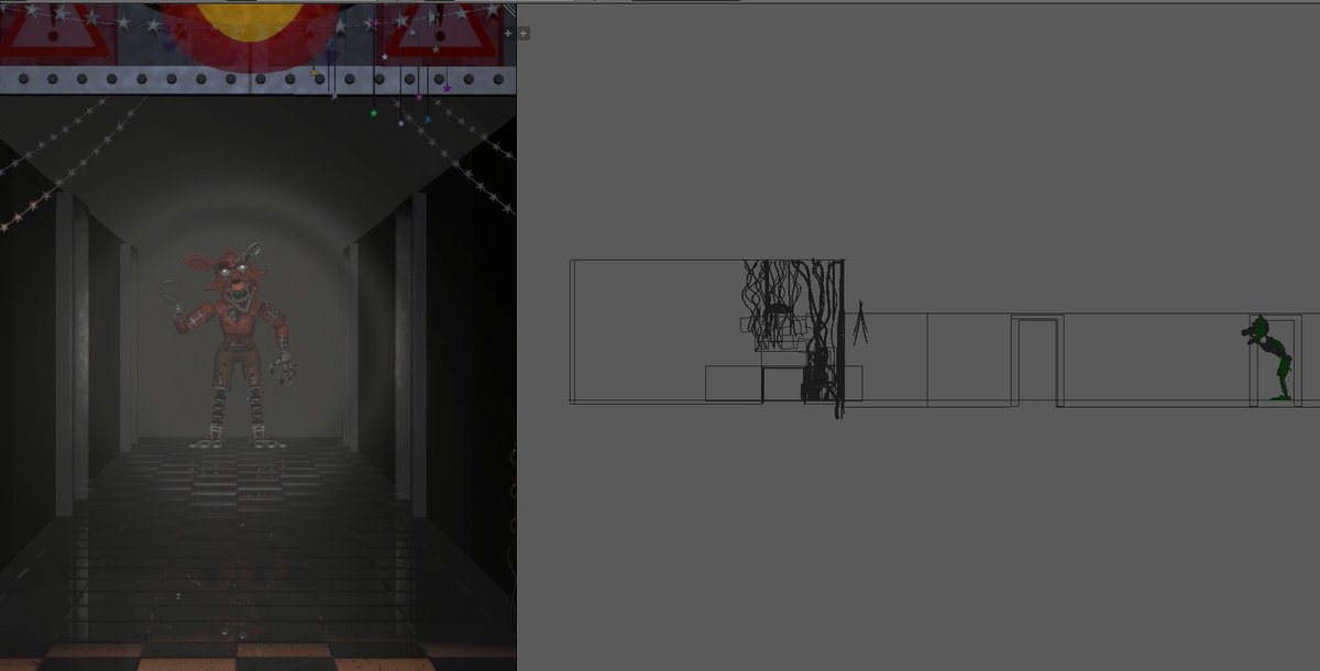 "Erm Actually Withered Foxy doesn't run like classic foxy"

genuinely braindead, Do these people not realize how fucking long that hallway is