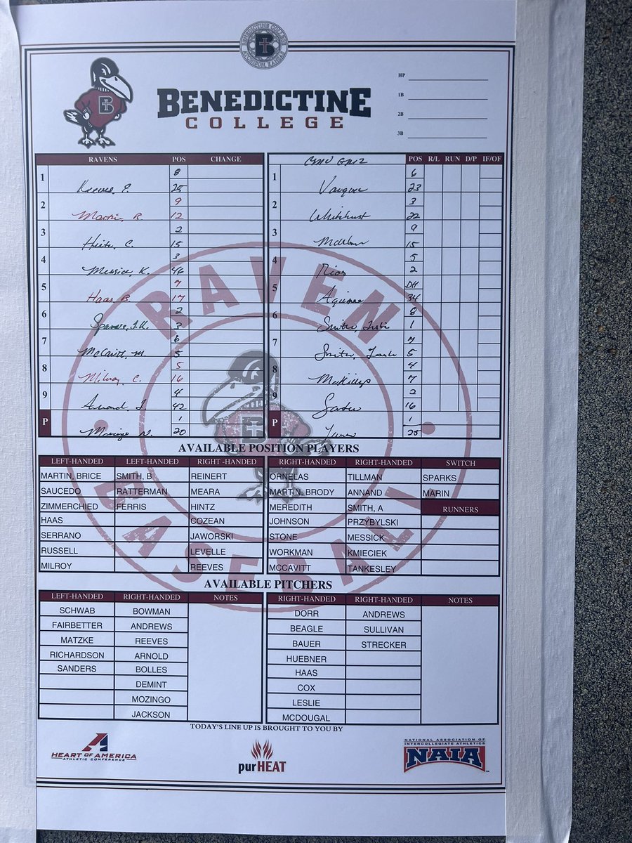 Benedictine Baseball tweet media