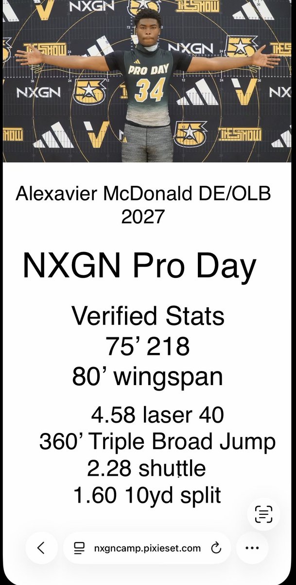 Alexavier McDonald #23 C/O 2027 tweet media