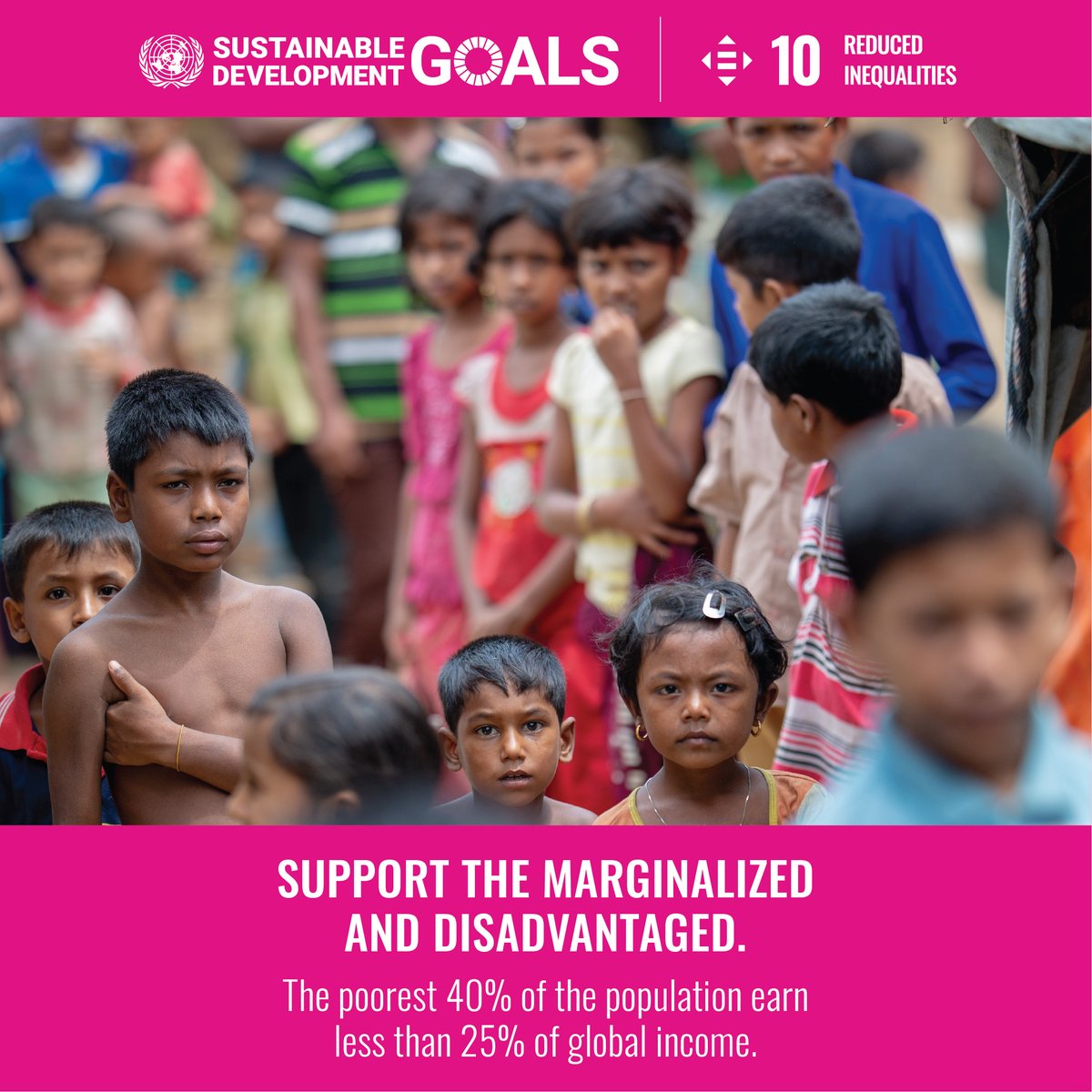 shadesofusafric's tweet image. Goal 10: Reduced Inequalities
Target 10.4: Adopt policies, especially fiscal, wage, and social protection policies, and progressively achieve greater equality.

#ShadesofUs
#GlobalGoals