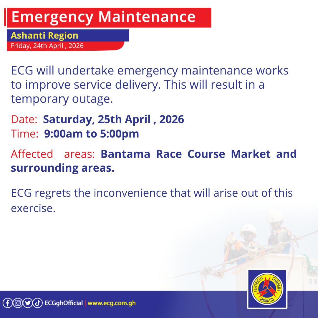 Electricity Company of Ghana Ltd tweet media