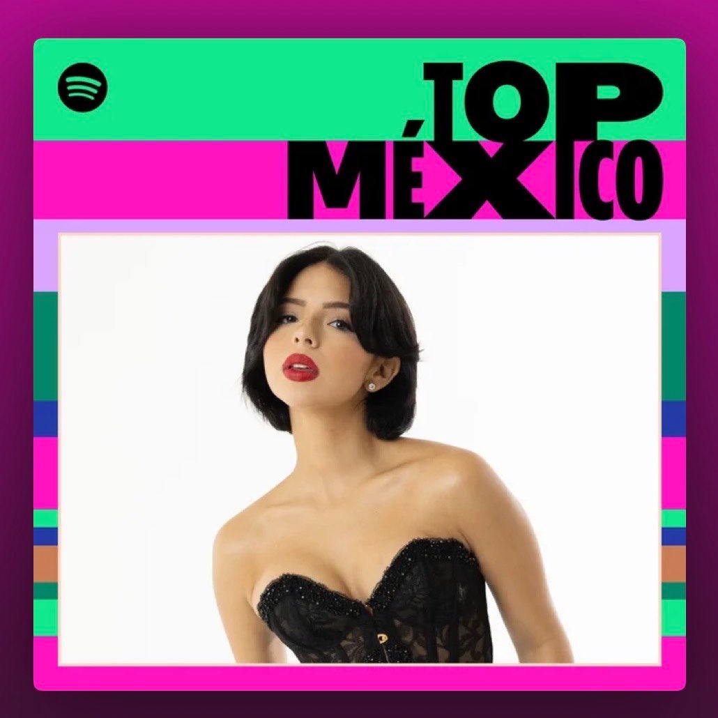 — Ángela Aguilar es portada de Top México en Spotify con ‘La China De Los Ojos Negros” 🩷

🔗 open.spotify.com/playlist/37i9d…