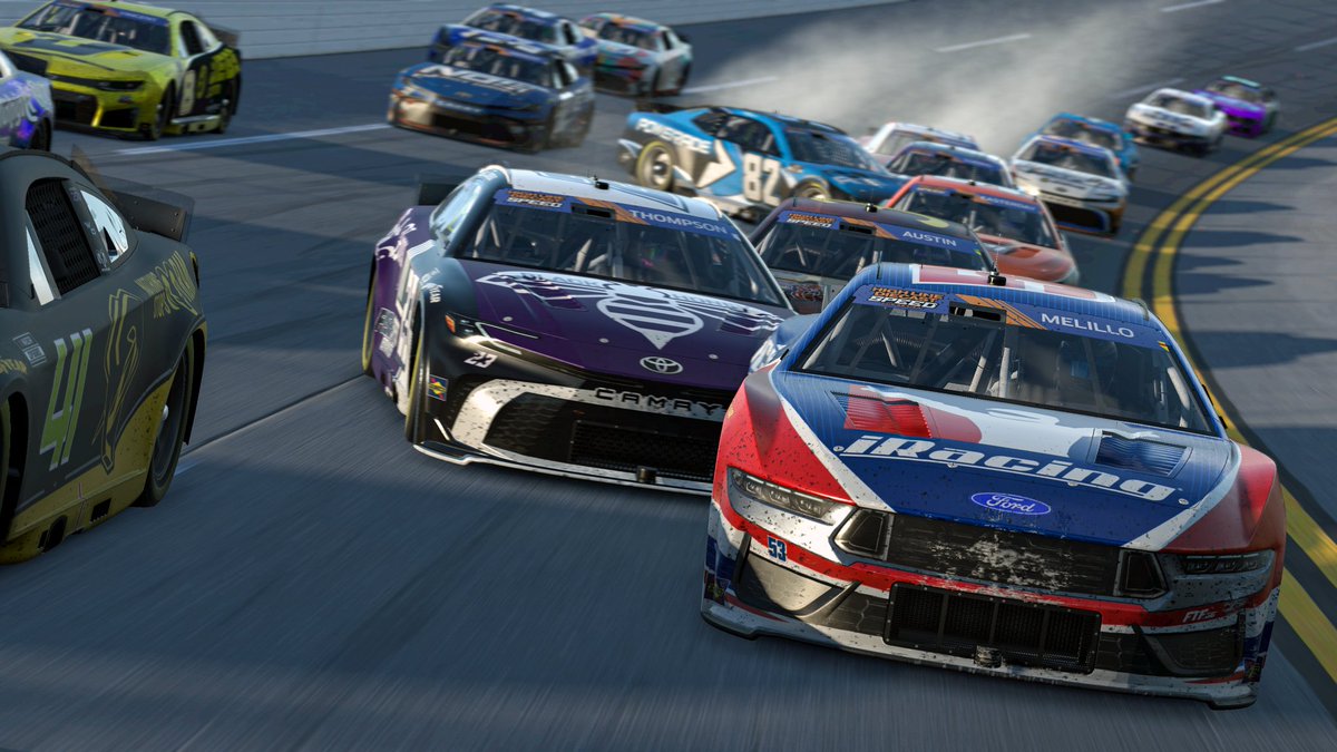 iRaceSpeed's tweet photo. Talladega did not disappoint. 87 laps of green flag action, 2-3 sets of green flag stops, 1 Beer Street Journal overtime, put it together, and you have #11 James Goodwin getting his first High Line Diecast Collectibles SPEED Cup Series victory!
📸 - @justinmelillo https://t.co/xtyWuGfjKD