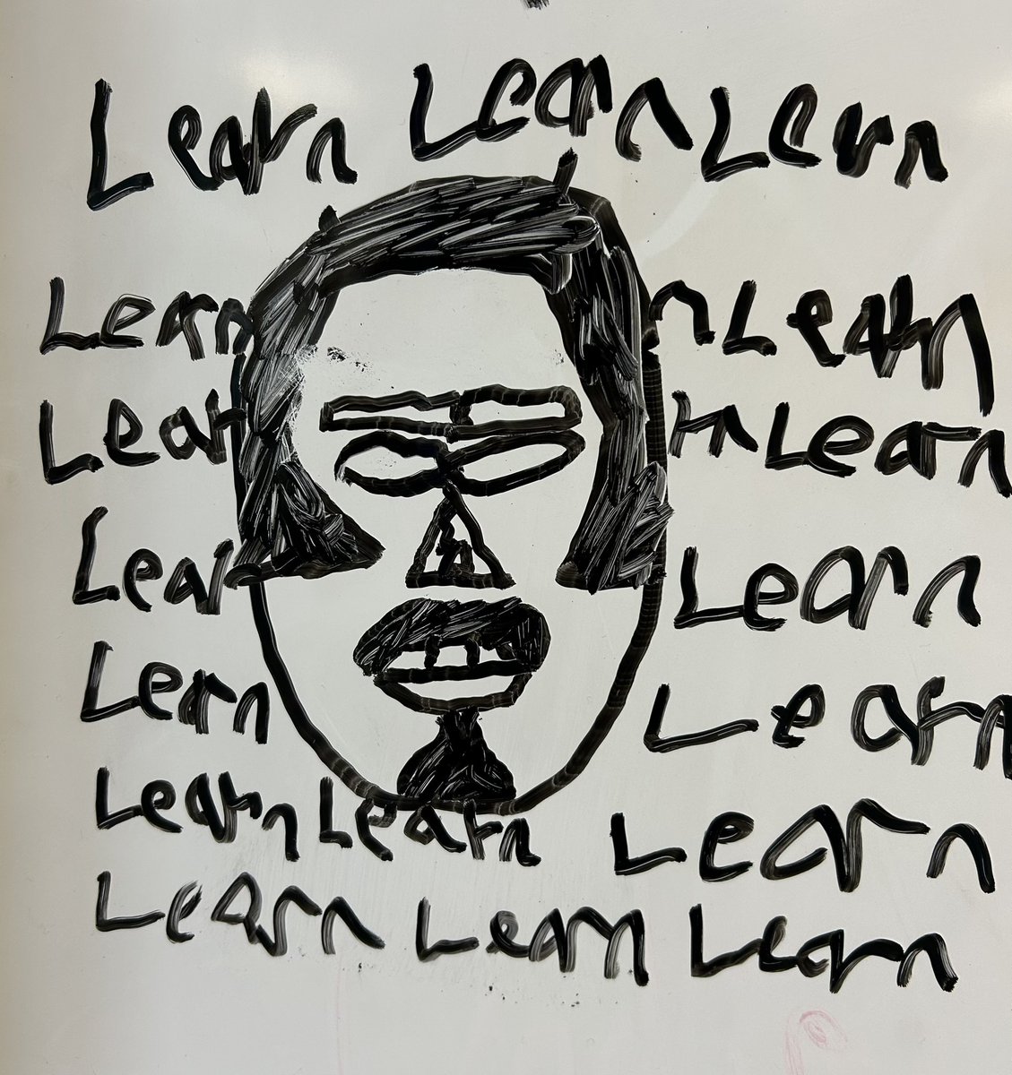 BillWillTeacher's tweet image. Some choice artwork from the Friday whiteboard. #learning #compliance