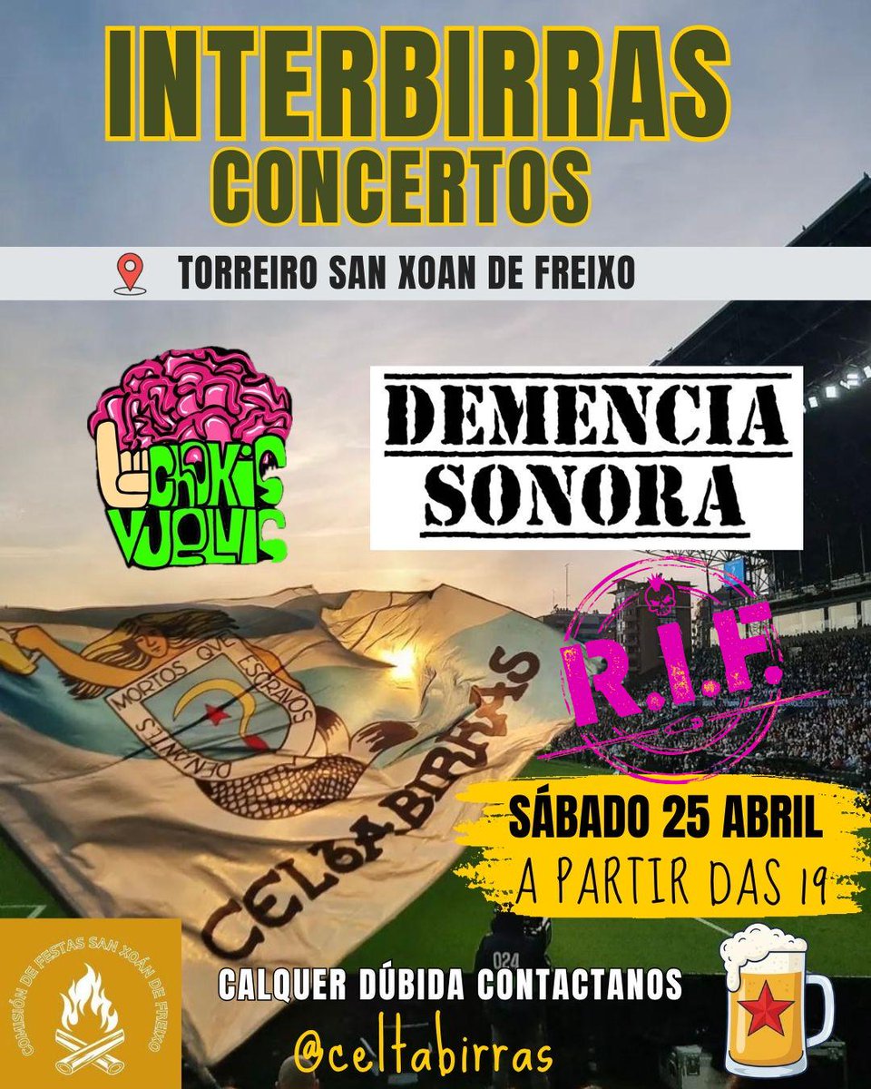 celtabirras's tweet photo. 📢 NOVIDADES PARA O TORNEO🍺

Horario
Os partidos comezan a partir das 09:40.

Foliada aberta no vermú 🎻🪗  
Traede o voso instrumento e montamos a festa. Gaitas, pandeiretas, todo vale!

Importante: Só efectivo 💶 
Non teremos TPV nin Bizum para pagos na barra ou merchan. https://t.co/ou7QTzKkdw