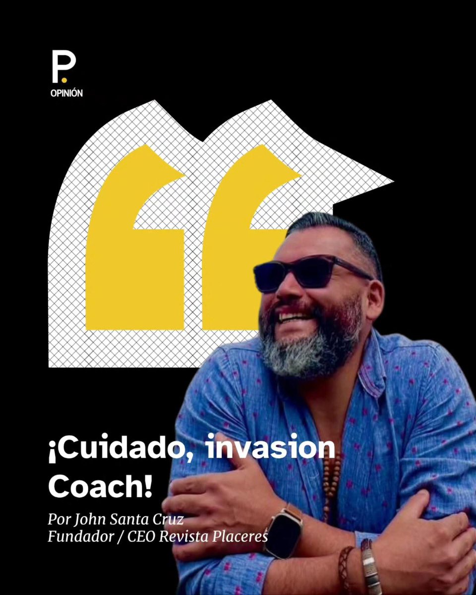 John Santa Cruz llega con la columna que nadie en LinkedIn quiere compartir pero que todos necesitan leer: una mirada honesta, irónica y lúcida al fenómeno coach en el Perú. 

📌Continúa leyendo en el enlace de nuestras stories o 👉tinyurl.com/y2tk98x8