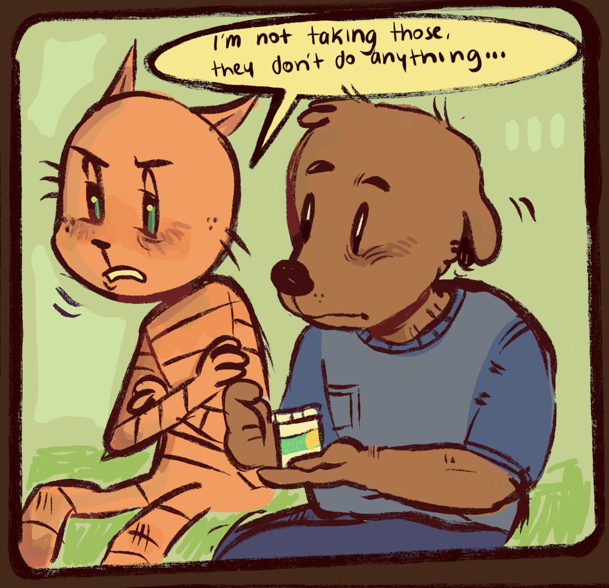 m0uniee's tweet image. Take your meds  (1/2) 
-
#comic #dogman #peteythecat