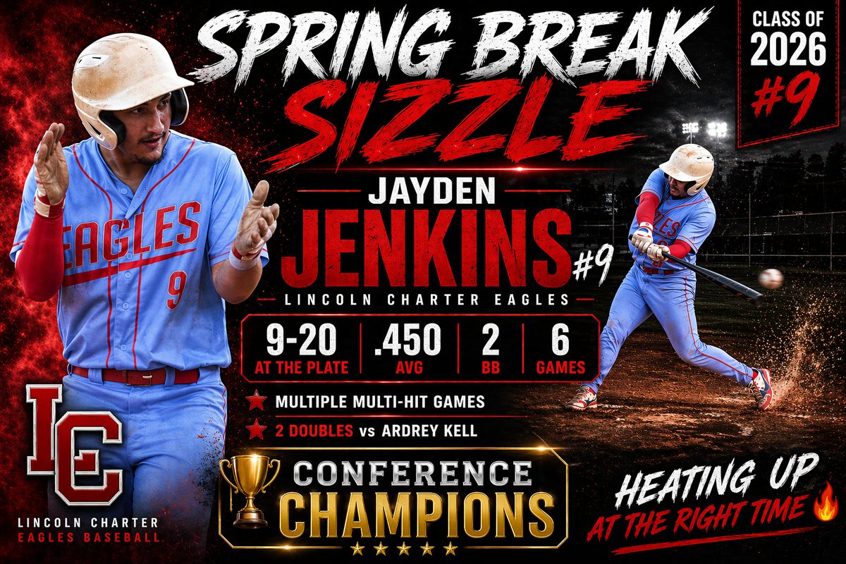 jenkins_heith's tweet image. Stats since returning from Spring Break for 2026 #Uncommitted OF Jayden Jenkins. @BBUniversityWNC @baseball_lcs16